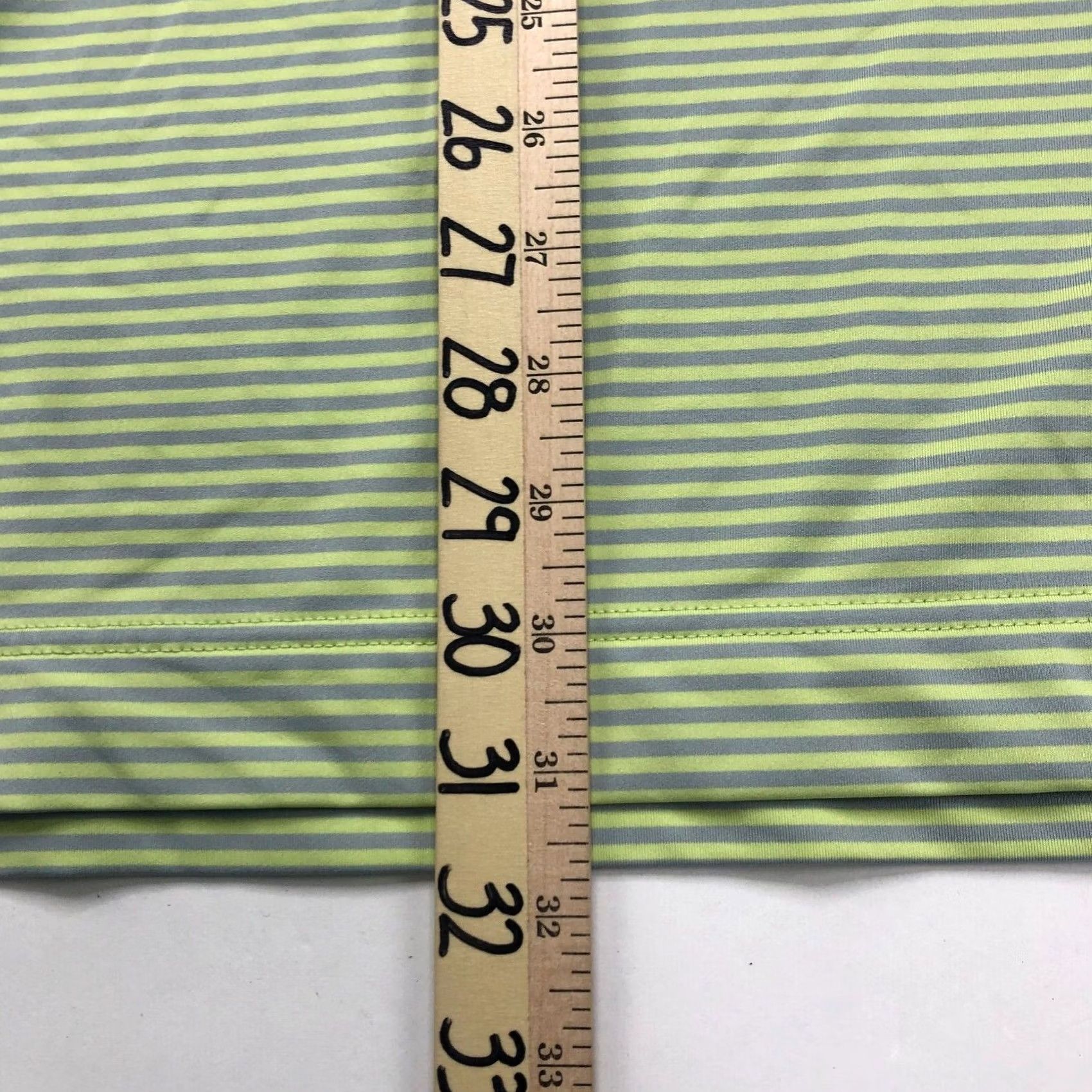Footjoy FootJoy Polo Shirt Mens Golf SS Stretch Button Striped Large Lime Gray FJ Polo Shirt Comfort, Casual, Travel, Workwear Mens L Gray Button Polo Shirt Size US L / EU 52-54 / 3 - 4 Thumbnail