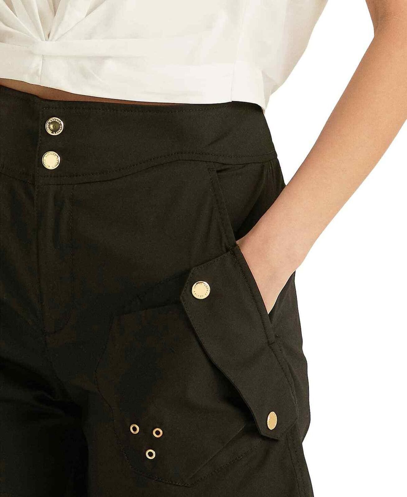 Lauren Ralph Lauren Lauren Ralph Lauren Women's Black Twill Shorts 14 Size 36" / US 14 / IT 50 - 3 Thumbnail