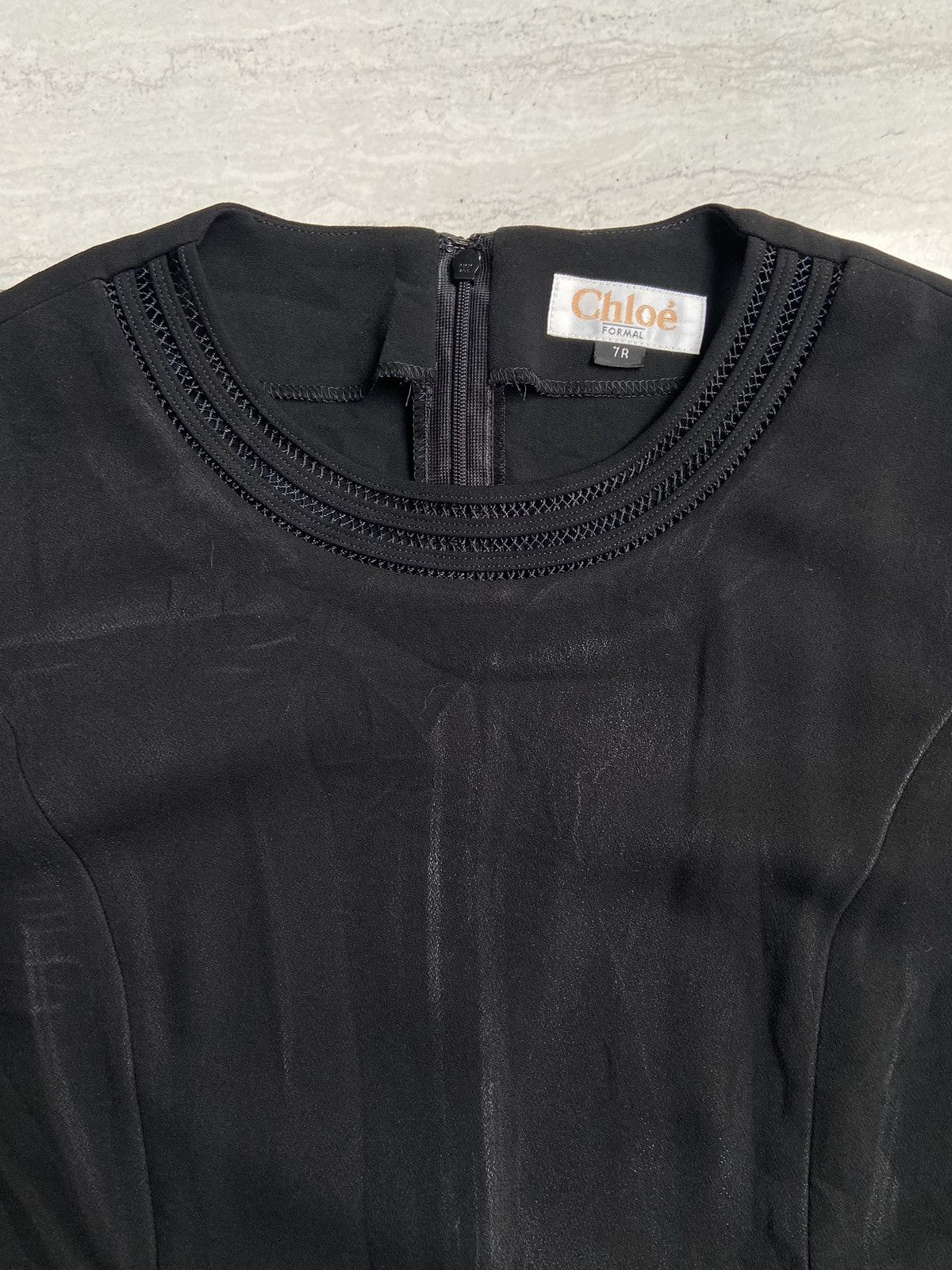 Chloe CHLOE FORMAL Black Blouse Size XS / US 0-2 / IT 36-38 - 5 Thumbnail