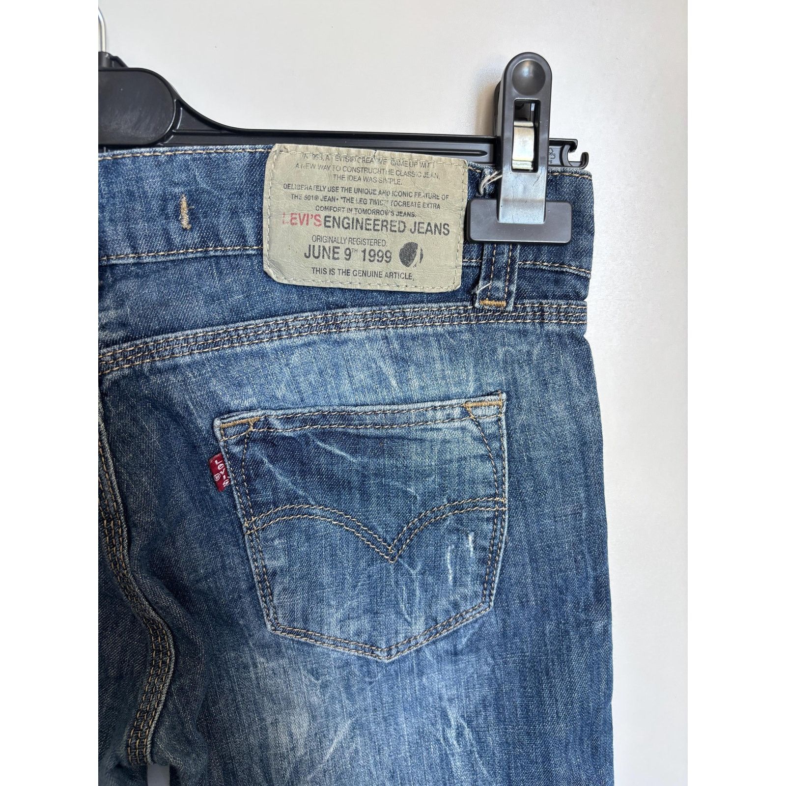 Levi's Levi's Engineered Jeans 1999 W29 Red Tab Curved Seam