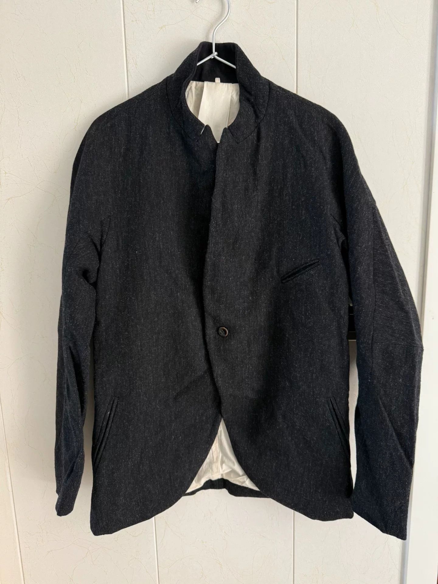 Ziggy Chen Ziggy Chen Wool-Linen Stand Collar Jacket Size US L / EU 52-54 / 3 - 1 Thumbnail