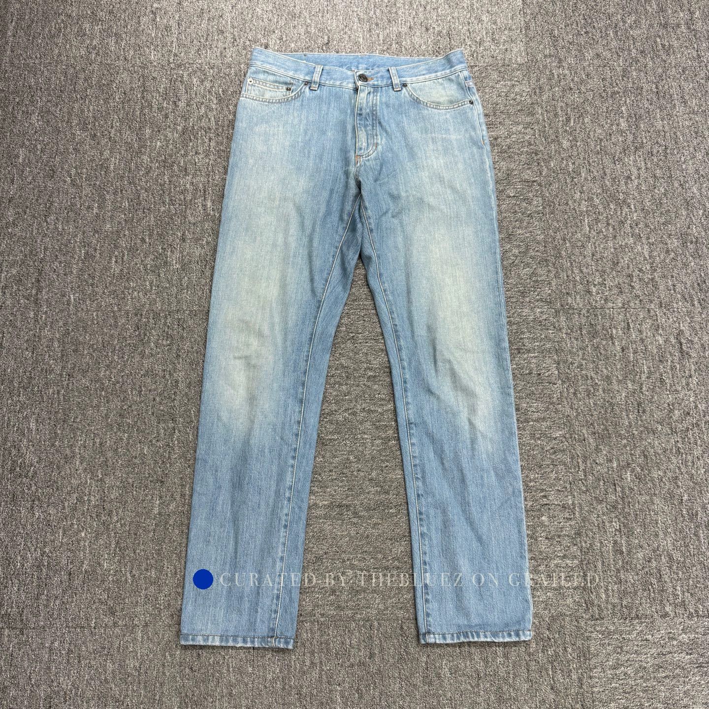 Ermenegildo Zegna Distressed Blue Denim Jeans, Size 32 Size US 32 / EU 48 - 1 Thumbnail
