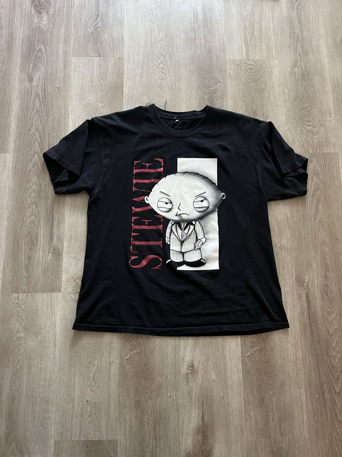 Vintage Vintage Stewie Gangster Shirt Size US XL / EU 56 / 4 - 7 Thumbnail