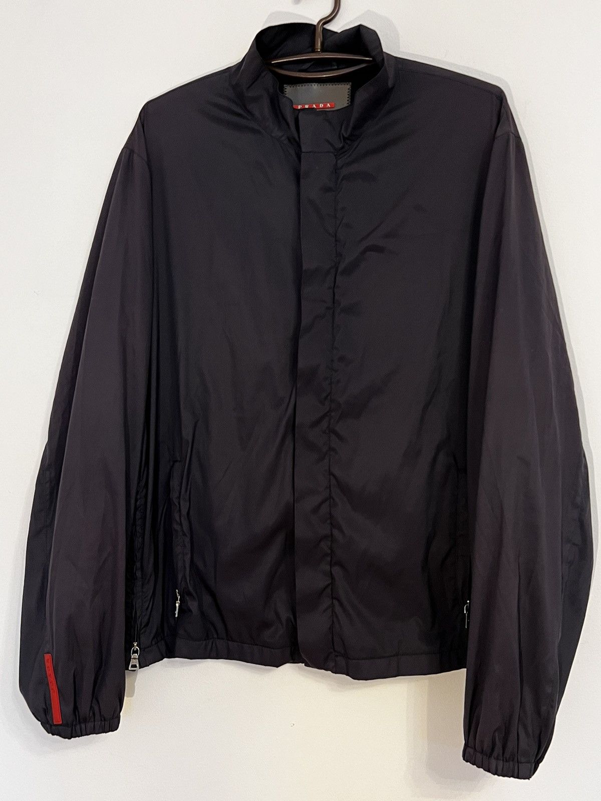 Prada Prada Sport 2003 Challenge SGV499 Black Bomber Jacket
