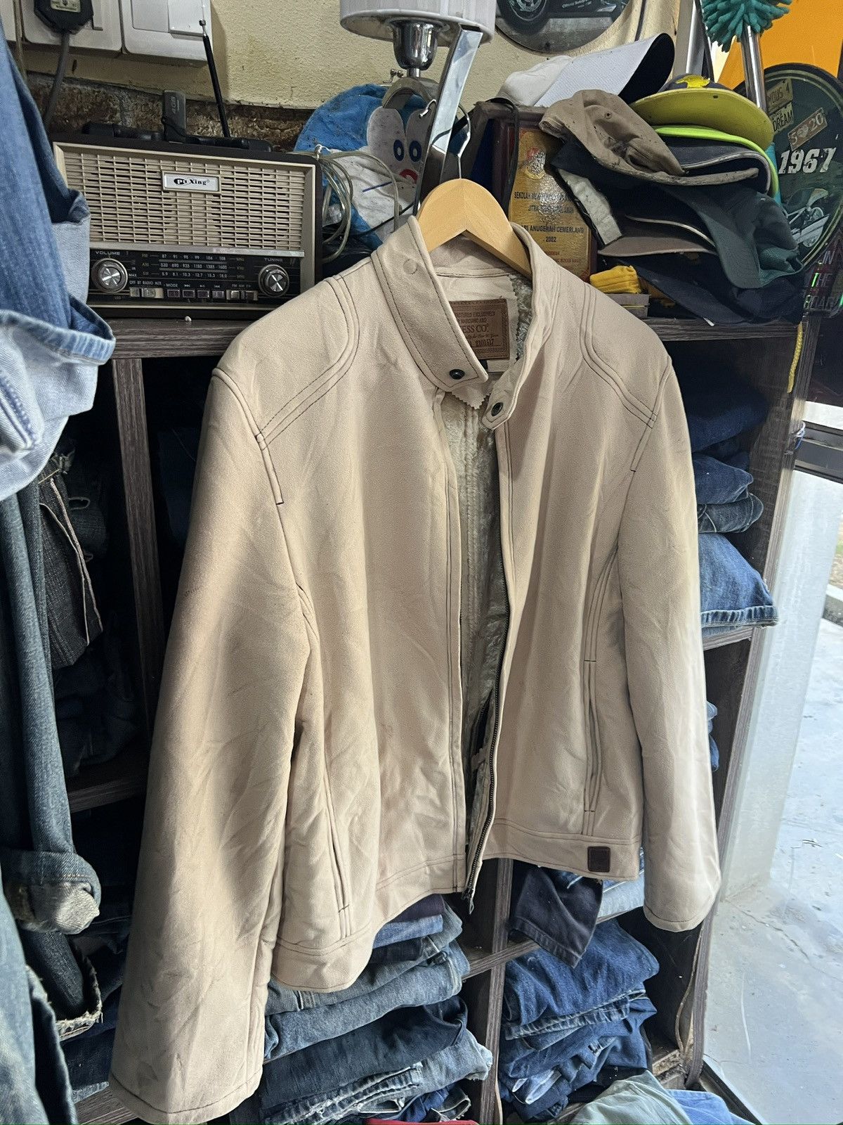 Guess 🔥Rare Guess Sherpa Zipper Jacket Size US M / EU 48-50 / 2 - 3 Thumbnail