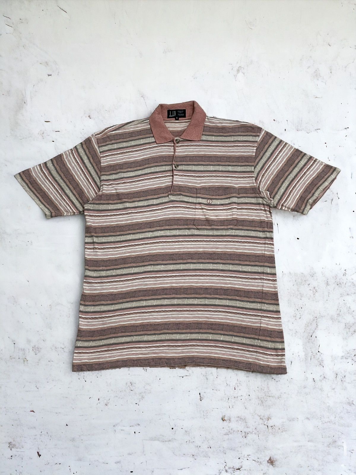 Vintage Vintage Dunhill Stripe Pure Cotton Size US M / EU 48-50 / 2 - 1 Thumbnail