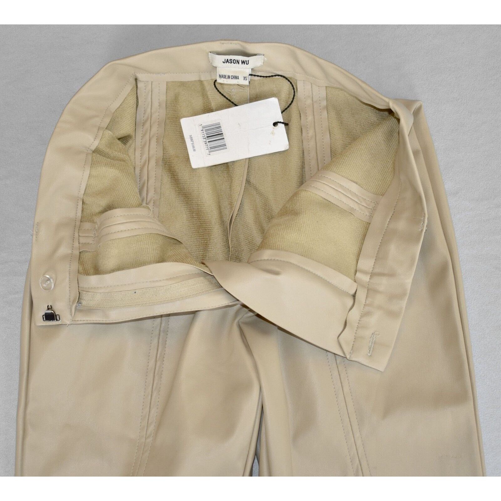 Jason Wu NWT JASON WU Vegan Leather Skinny Leg Trousers Pants XS $168 Size 24" / US 00 / IT 34 - 5 Thumbnail