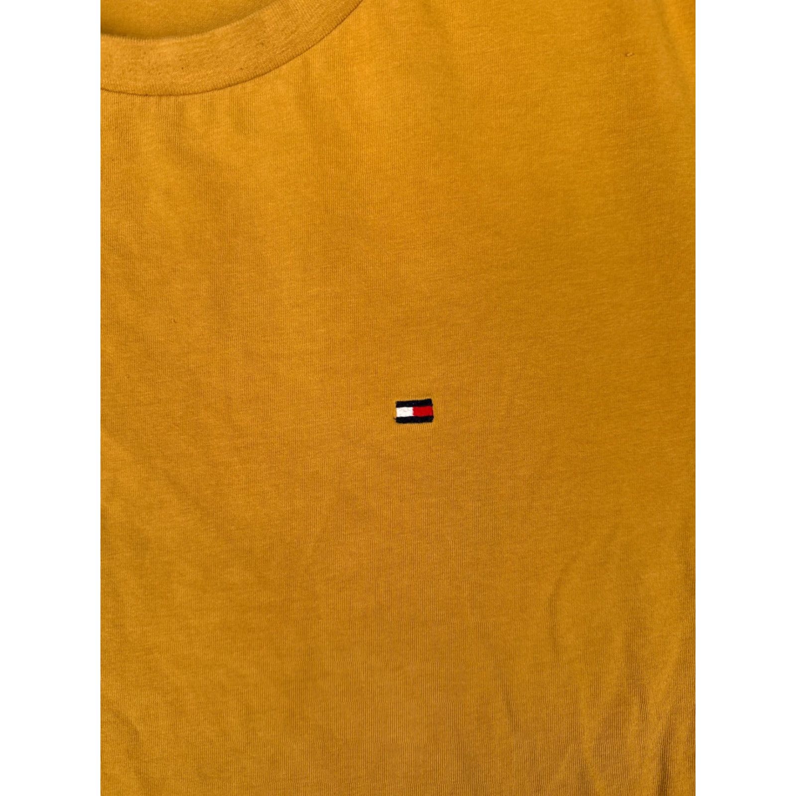 Tommy Hilfiger Tommy Hilfiger Shirt Adult XL Yellow Crew Neck 100% Cotton Blend Logo T-Shirt Men Size US XL / EU 56 / 4 - 6 Thumbnail