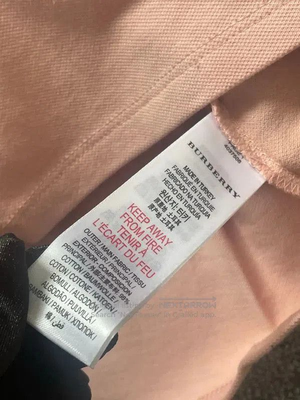 Burberry Burberry Pink Cotton Women's Polo Shirt. Size XS / US 0-2 / IT 36-38 - 7 Thumbnail