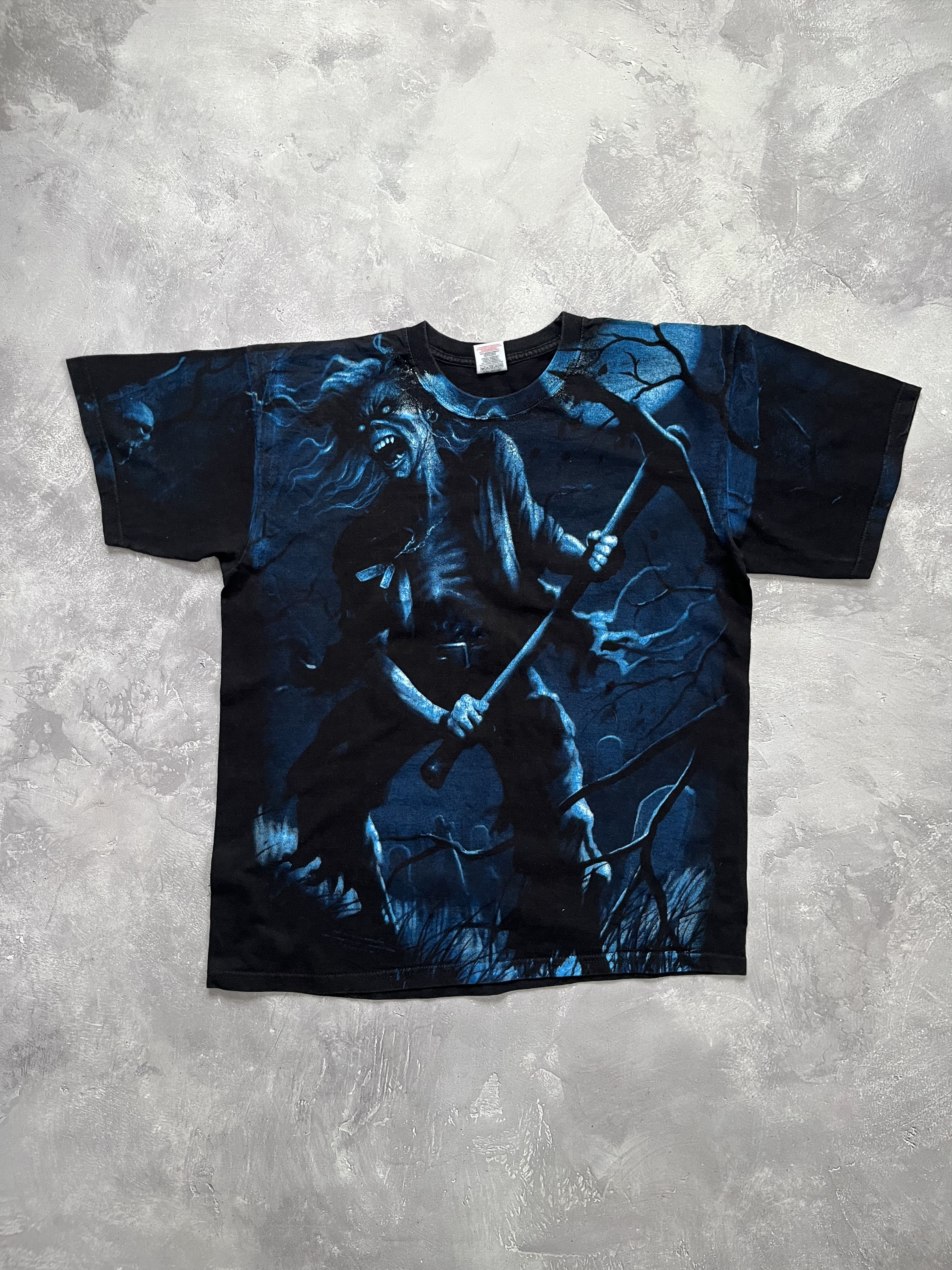 Band Tees Vintage 2007 Iron Maiden Black All Over Print T-Shirt Size US L / EU 52-54 / 3 - 1 Thumbnail