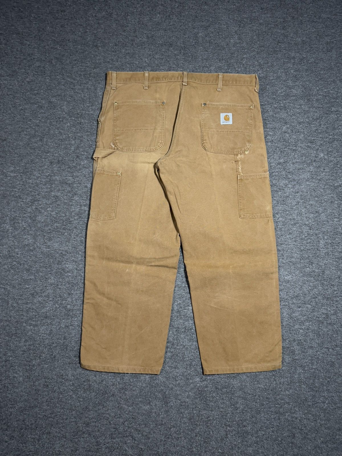 Carhartt Vintage 80s Carhartt brown double knee pants 40x28 USA Size US 40 / EU 56 - 9 Thumbnail