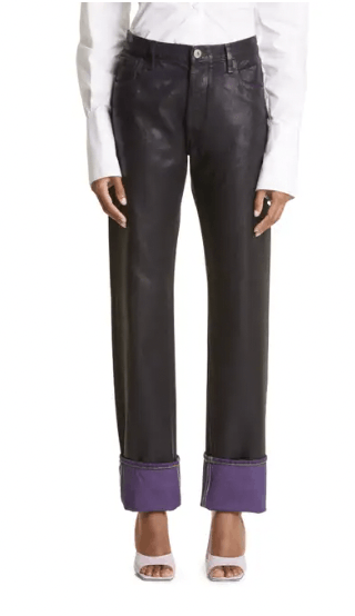 The Attico THE ATTICO Coated Straight Leg Jeans Size 29" - 1 Thumbnail