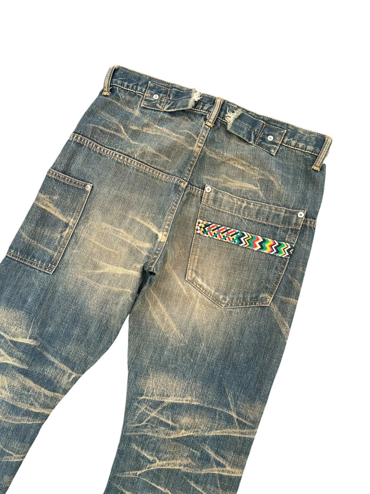 Kapital Japanese Brand Swagger Rusty Mudwash Buckle Back Denim Jeans Size US 32 / EU 48 - 9 Thumbnail