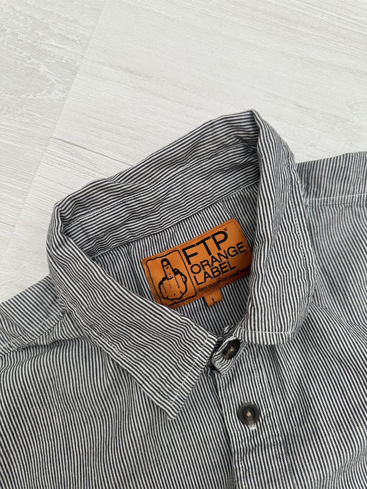 Fuck The Population Fuck The Population Black Pinstripe " Fuck You " Work Shirt Size US L / EU 52-54 / 3 - 5 Thumbnail