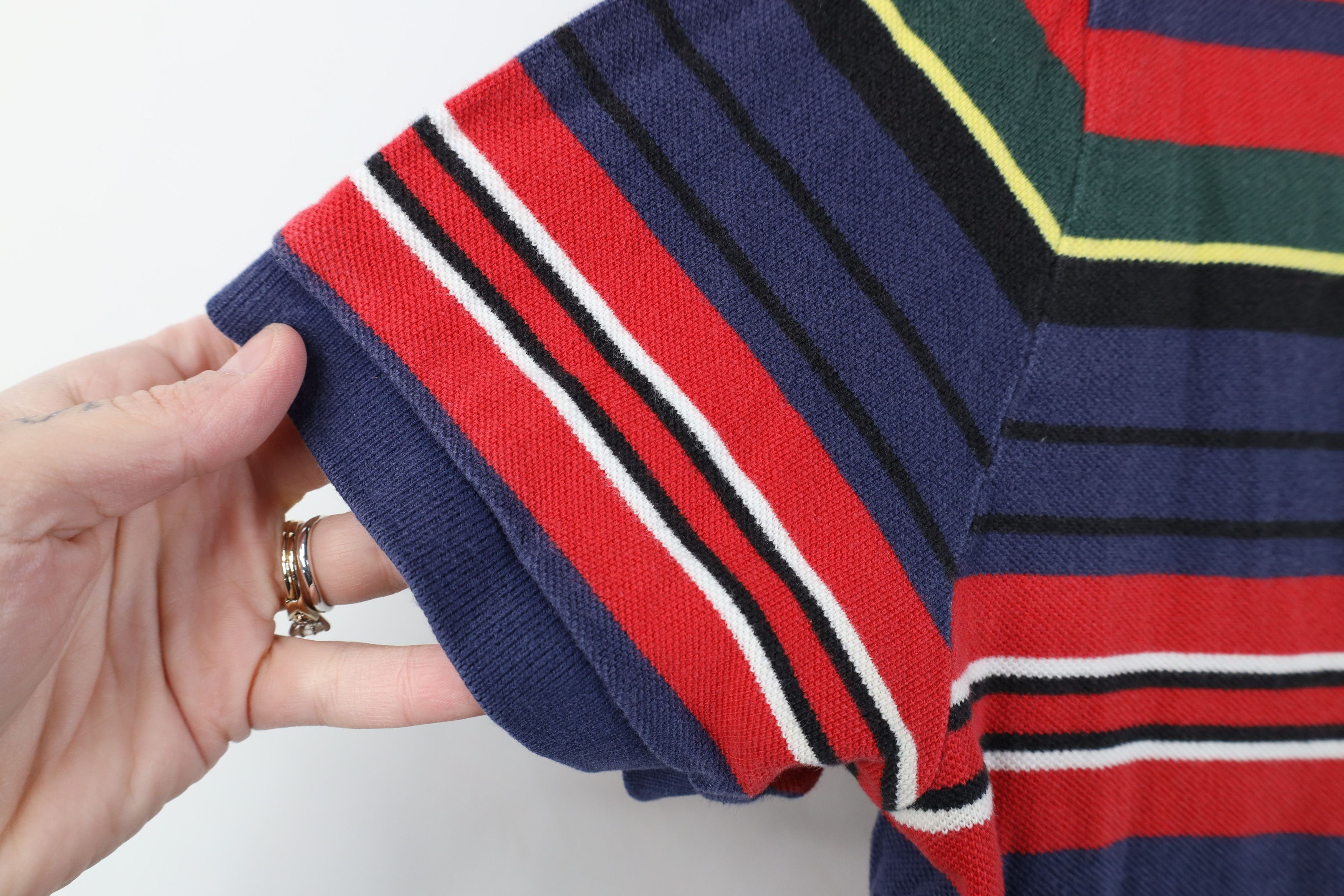 Polo Ralph Lauren Vintage 90s Ralph Lauren Striped Collared Golf Polo Shirt Size US L / EU 52-54 / 3 - 8 Thumbnail