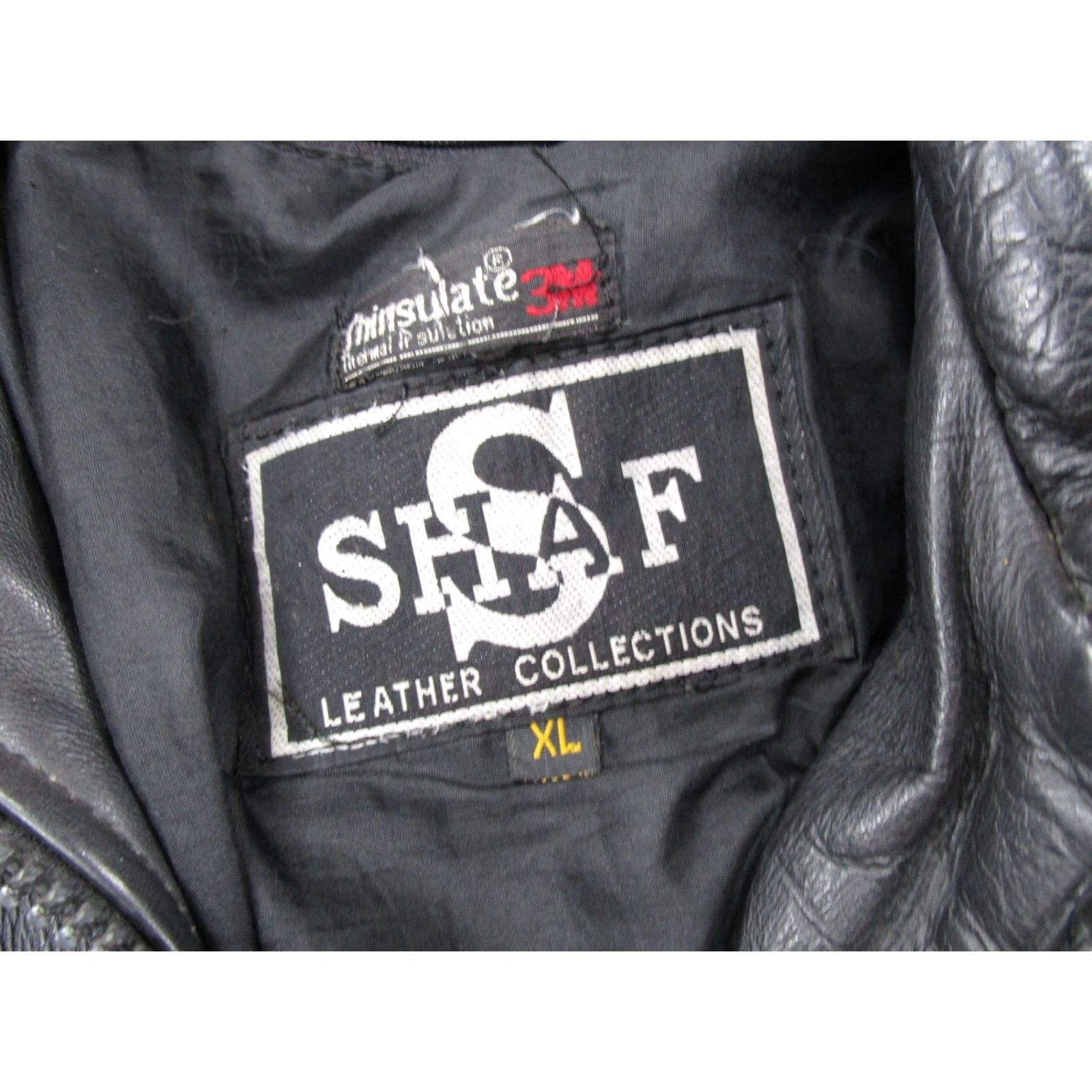Vintage VINTAGE Shaf Leather Collections JACKET Motorcycle Black Women's XL Fringe Zip Up Read Size XL / US 12-14 / IT 48-50 - 2 Thumbnail
