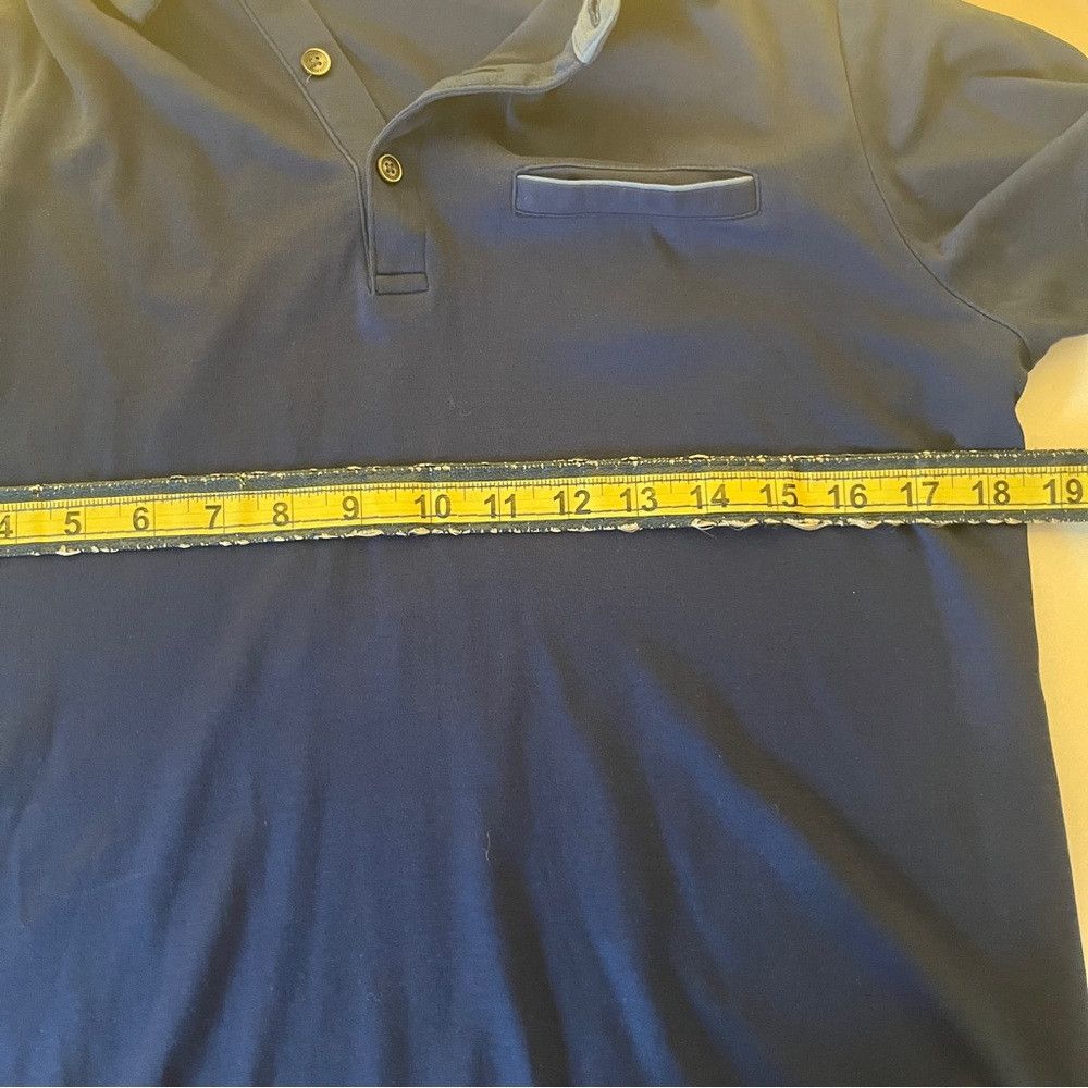 Calvin Klein Calvin Klein Mens Polo Performance Camisa Cotton Blue Small Size US S / EU 44-46 / 1 - 7 Thumbnail