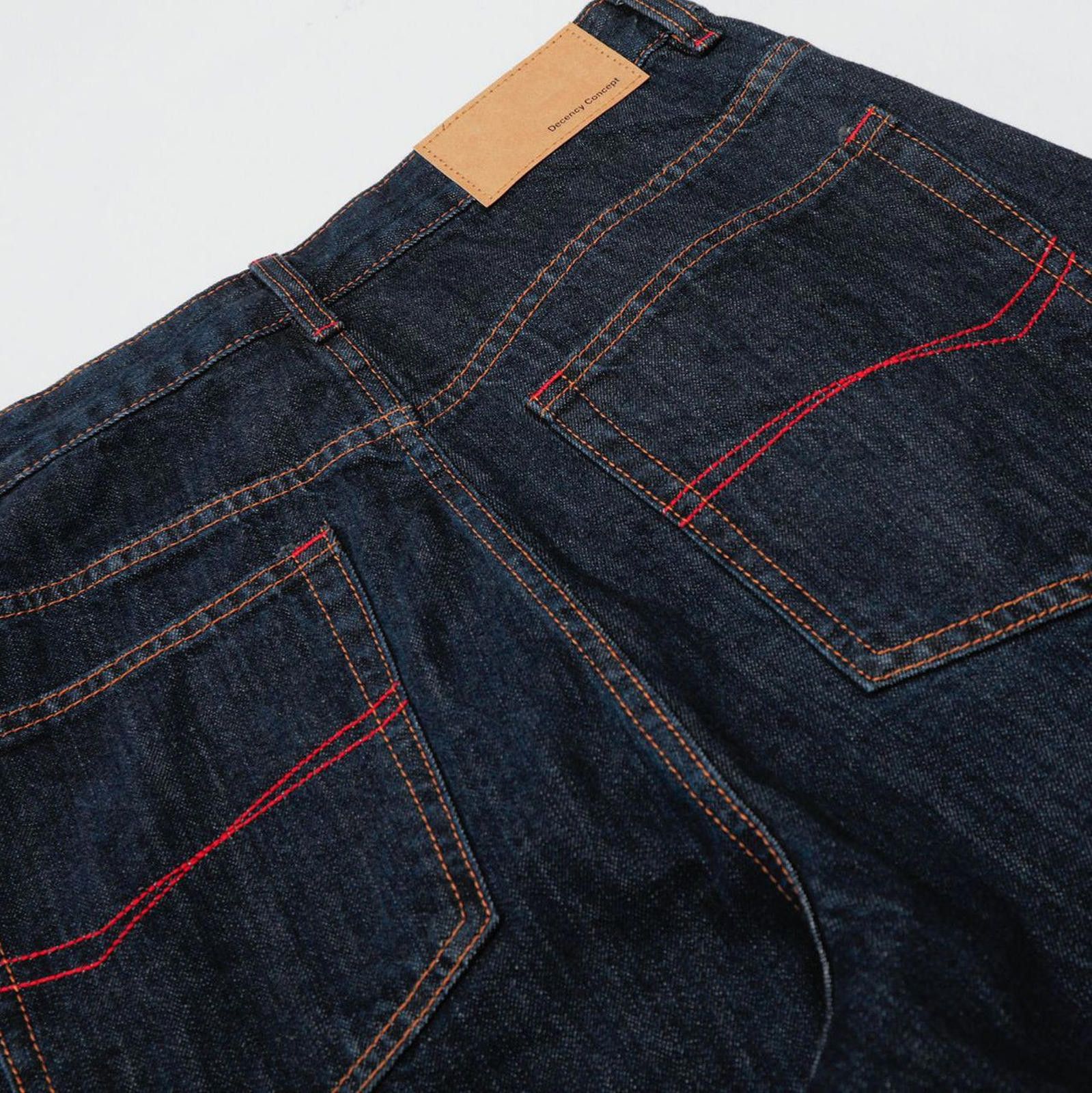 Jean Dark Blue Wide Leg Denim Jeans, High Waist Button Fly Size US 32 / EU 48 - 3 Thumbnail