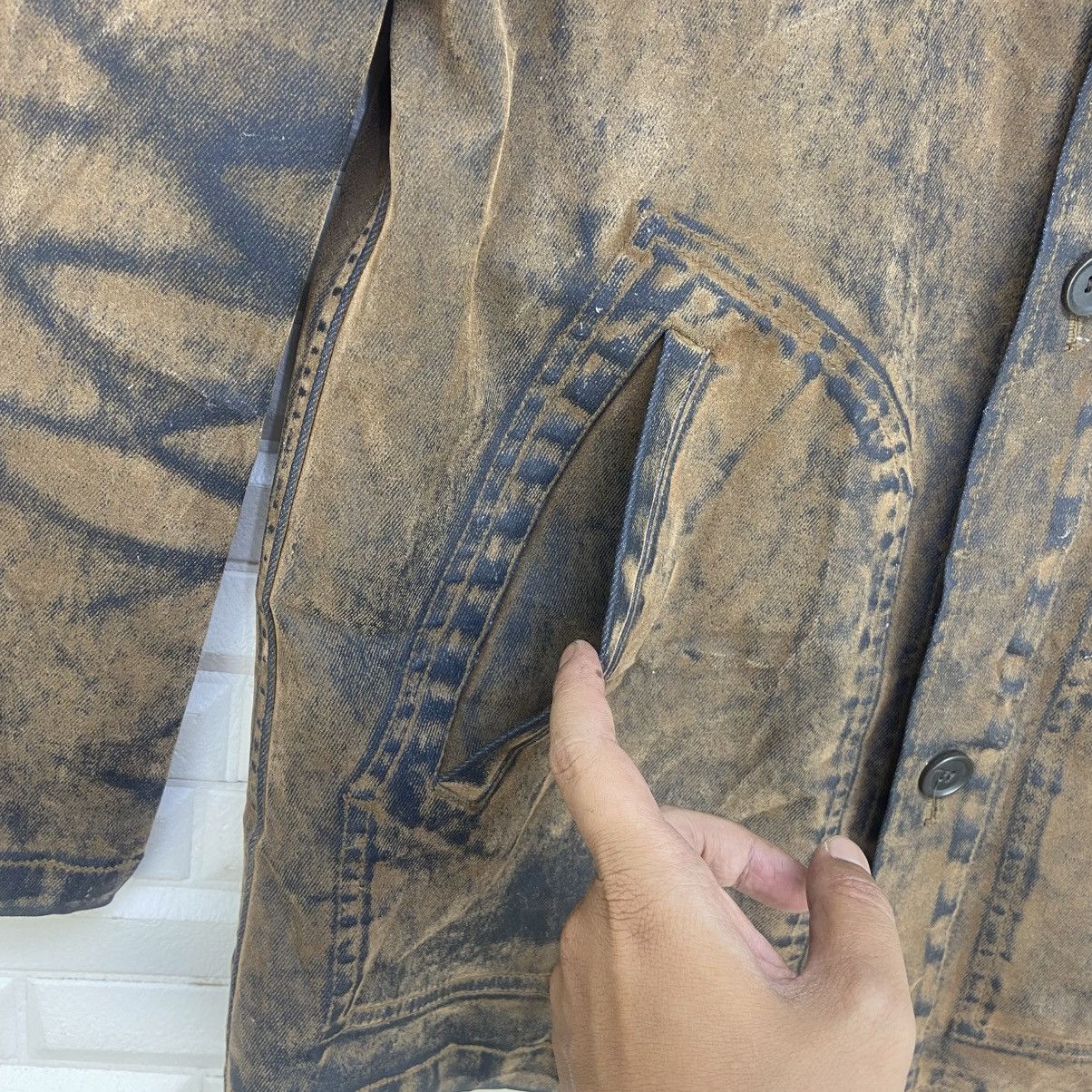 Vintage Baffy Hard Wear Soft Denim Polyurethane Chore Worker Jacket Size US M / EU 48-50 / 2 - 7 Thumbnail