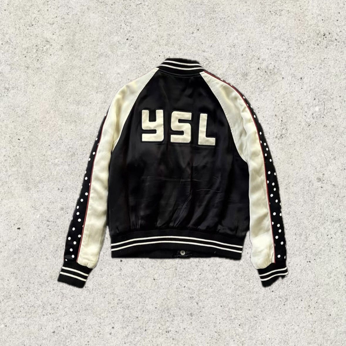 Saint Laurent Paris Saint Laurent Paris Polkadot Silk Jacket Size US XS / EU 42 / 0 - 2 Thumbnail