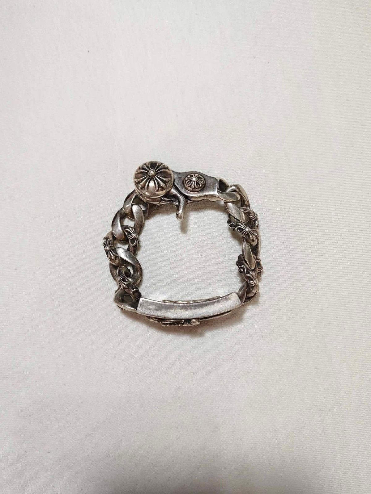 Chrome Hearts Chrome Hearts Dagger ID Bracelet Fancy Links Size ONE SIZE - 4 Thumbnail