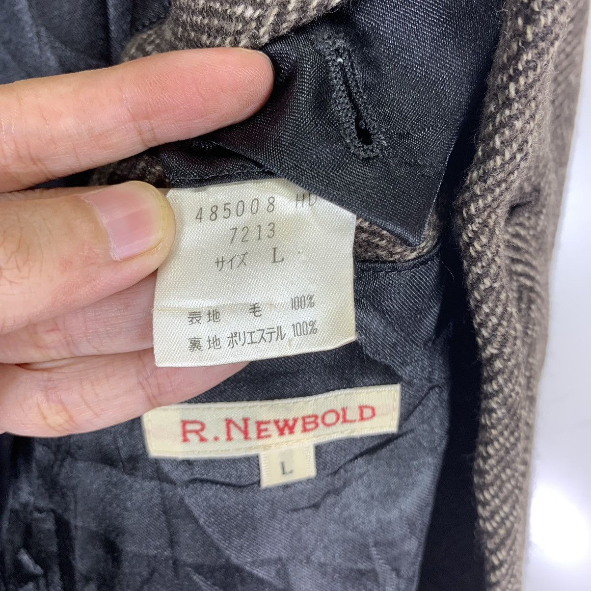Japanese Brand × Paul Smith × R.Newbold Vintage R. Newbold Brown Blazer Coat Size US L / EU 52-54 / 3 - 8 Thumbnail