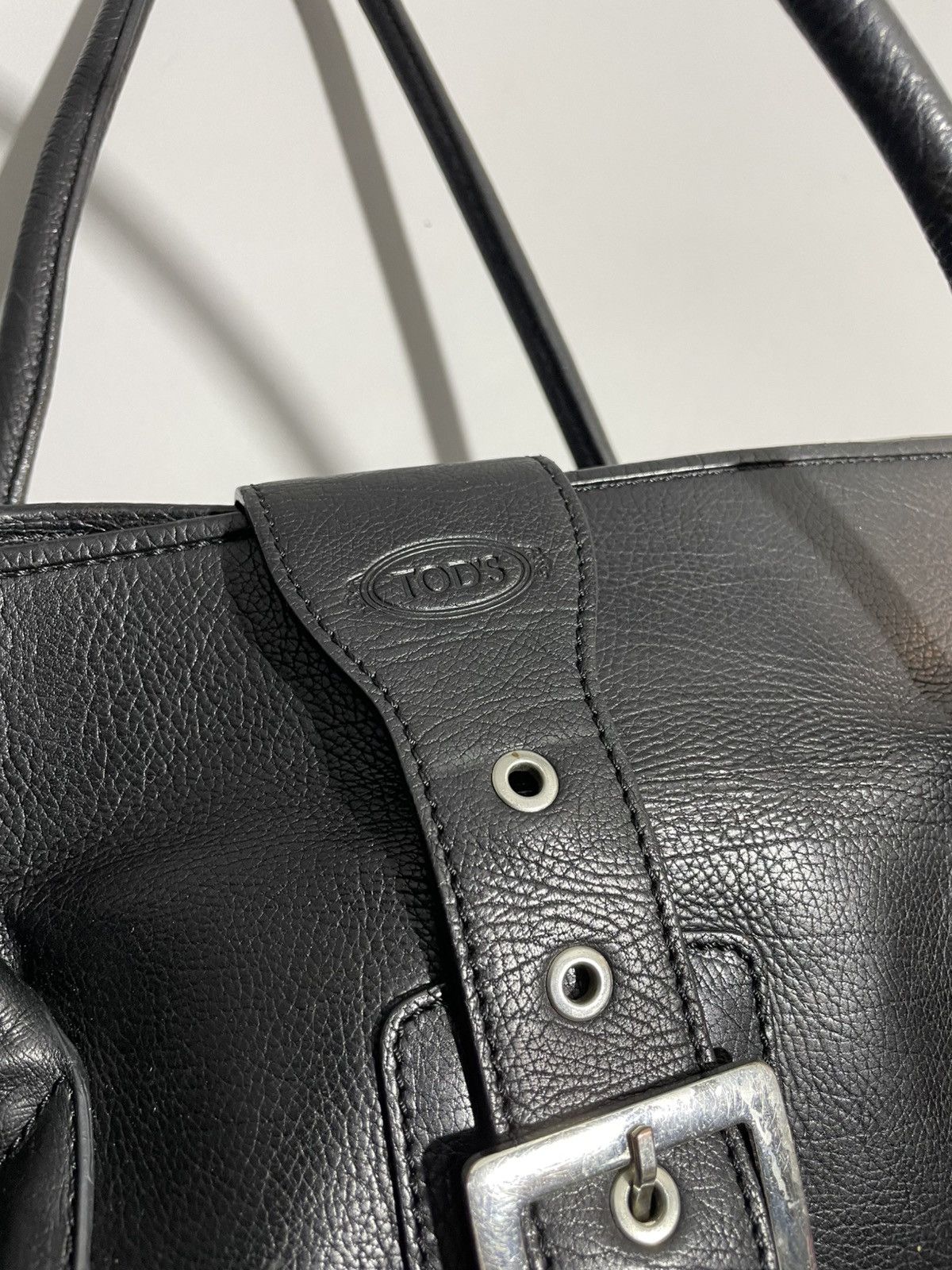 Tod's Tod’s Luxury Black Leather Handle Bag 32x46cm Size ONE SIZE - 6 Thumbnail