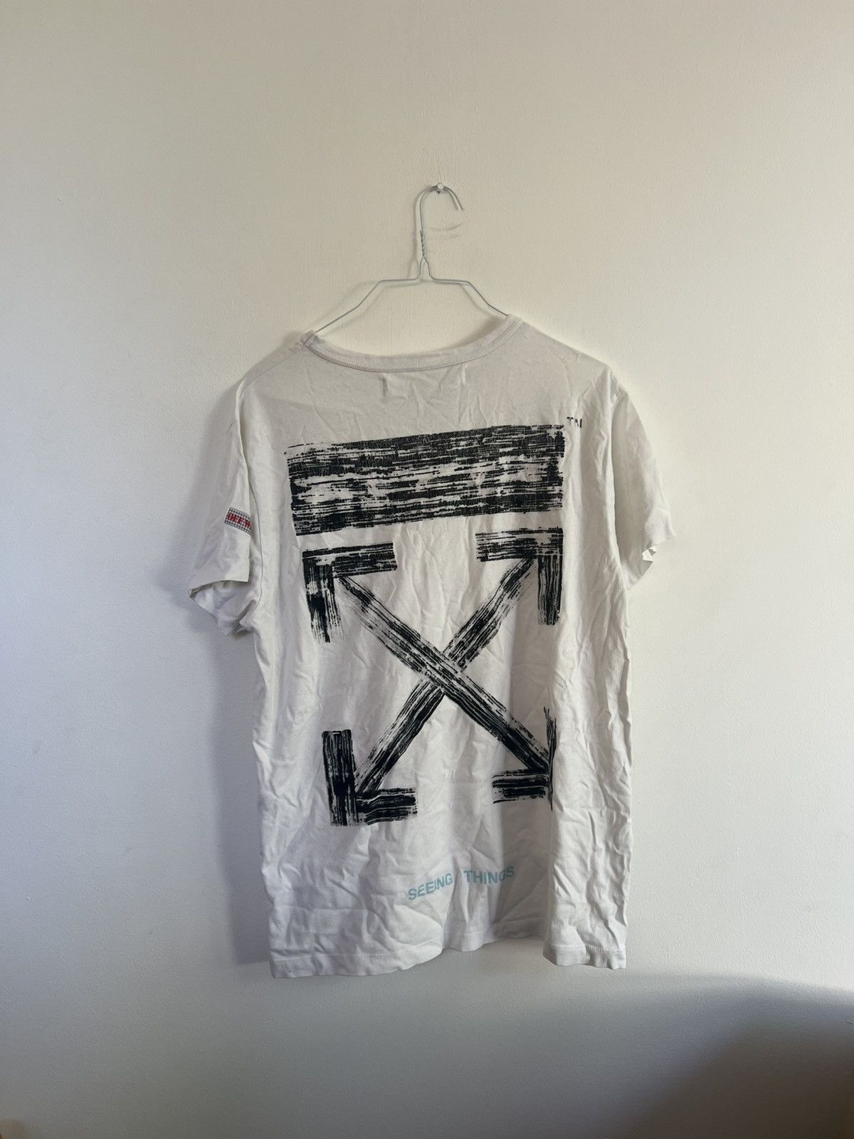 Off-White Off white Seeing Things Arrow Logo TEE Size US M / EU 48-50 / 2 - 3 Thumbnail