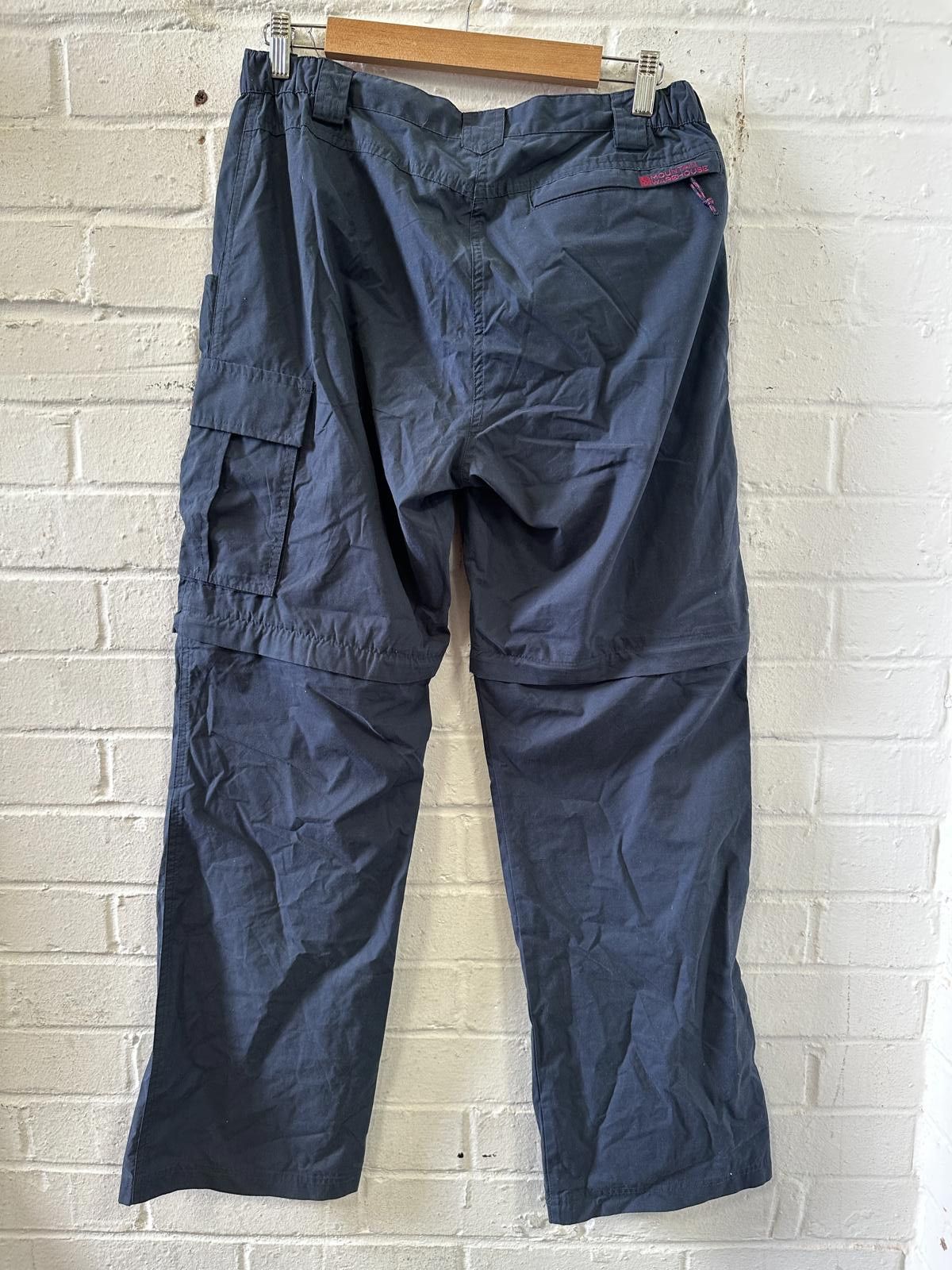 Designer Mountain Warehouse Men's Black Cargo Convertible Pants Size US 32 / EU 48 - 5 Thumbnail