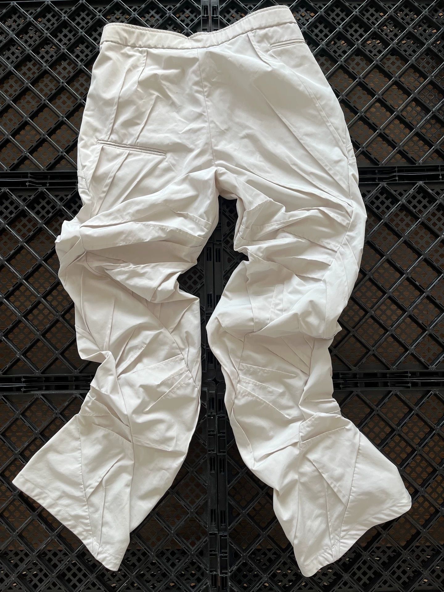 POST ARCHIVE FACTION (PAF) PAF 4.0 Pleated Spiral Trousers (L) Size US 34 / EU 50 - 2 Thumbnail