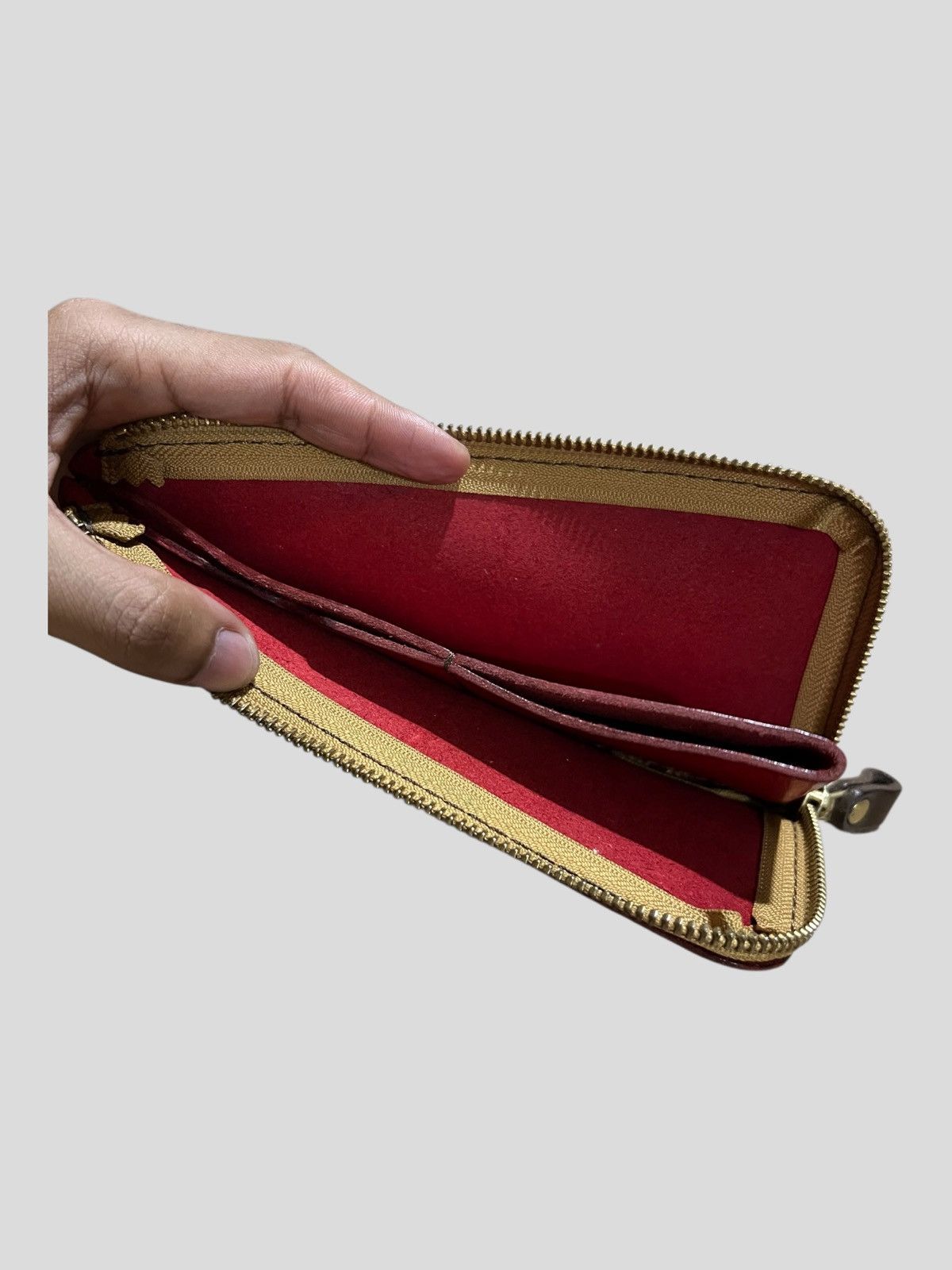 Redmoon Japan Hand Crafted Leather Bibulls L Shaped Zip Long Wallets Size ONE SIZE - 5 Thumbnail
