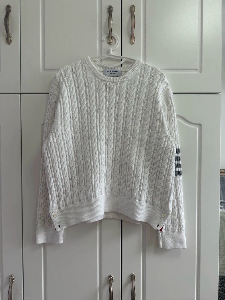 Thom Browne Thom Browne size5 Four-striped sweater Size US XXL / EU 58 / 5 - 1 Thumbnail