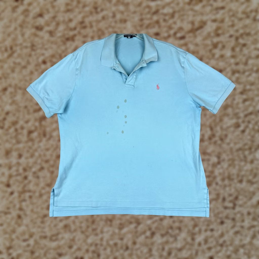 Polo Ralph Lauren Polo By Ralph Lauren Polo Shirt Mens 2XL Blue Cotton Logo Casual Short Sleeve Size US XXL / EU 58 / 5 - 1 Thumbnail