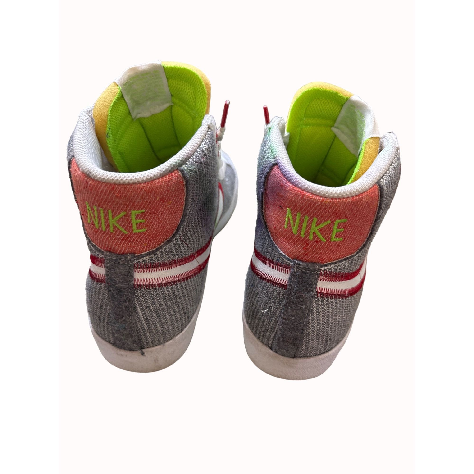 Nike Nike Blazer mid 77 recycled jerseys gray red men’s basketbal Size US 11.5 / EU 44-45 - 4 Thumbnail