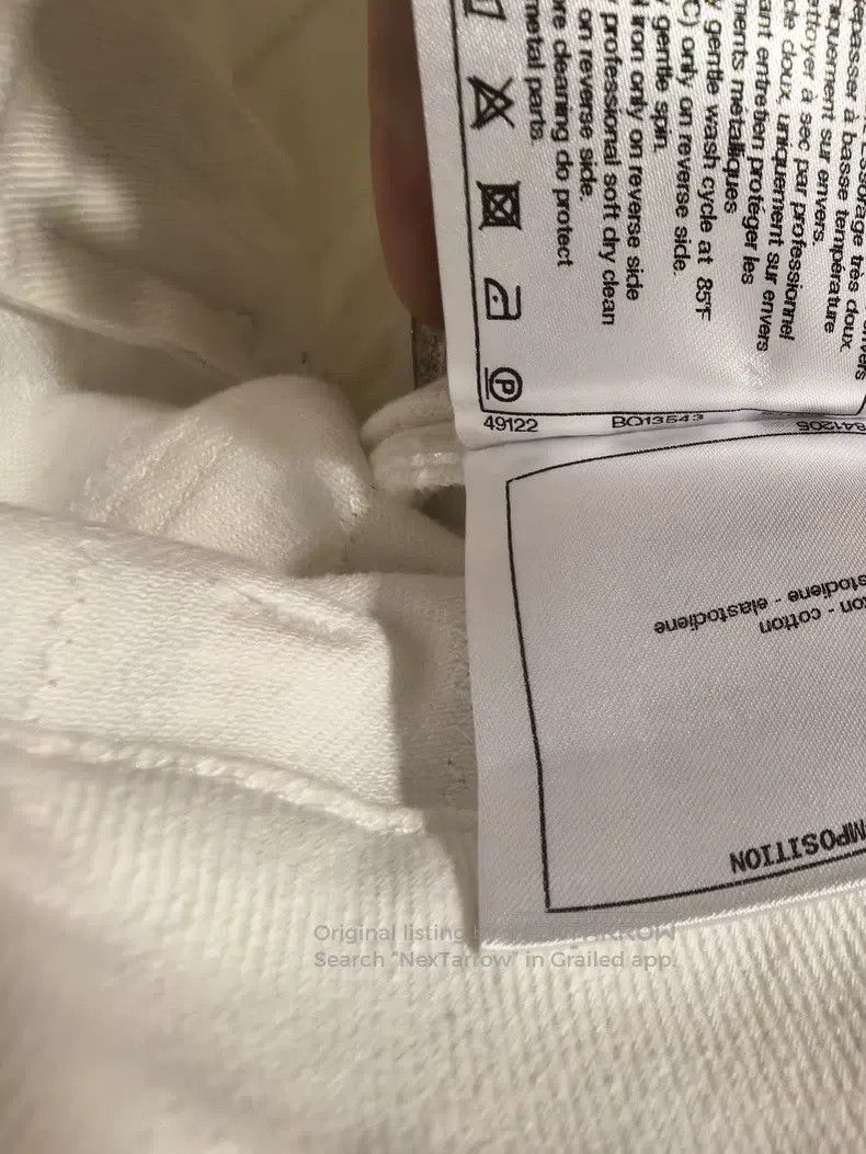 Chanel Chanel White striped jeans Size 24" / US 00 / IT 34 - 6 Thumbnail