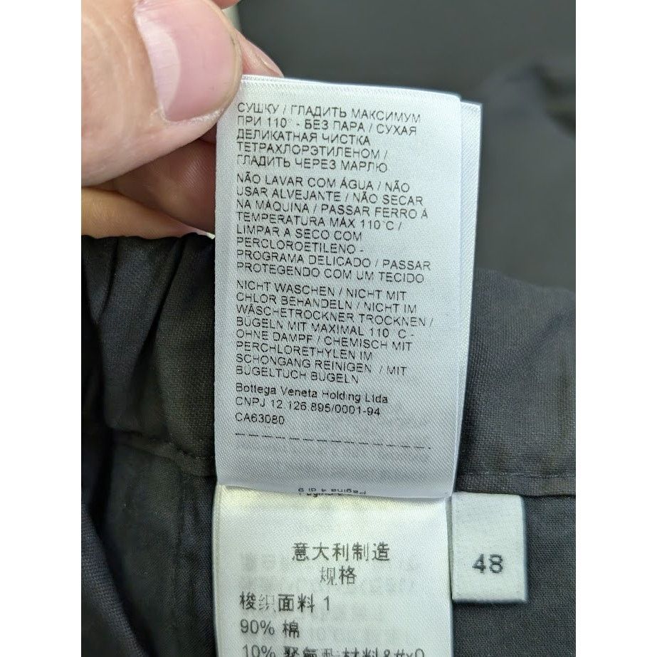 Bottega Veneta o1rshd1 Technical Coated Toile Pants in Black Size US 32 / EU 48 - 21 Thumbnail