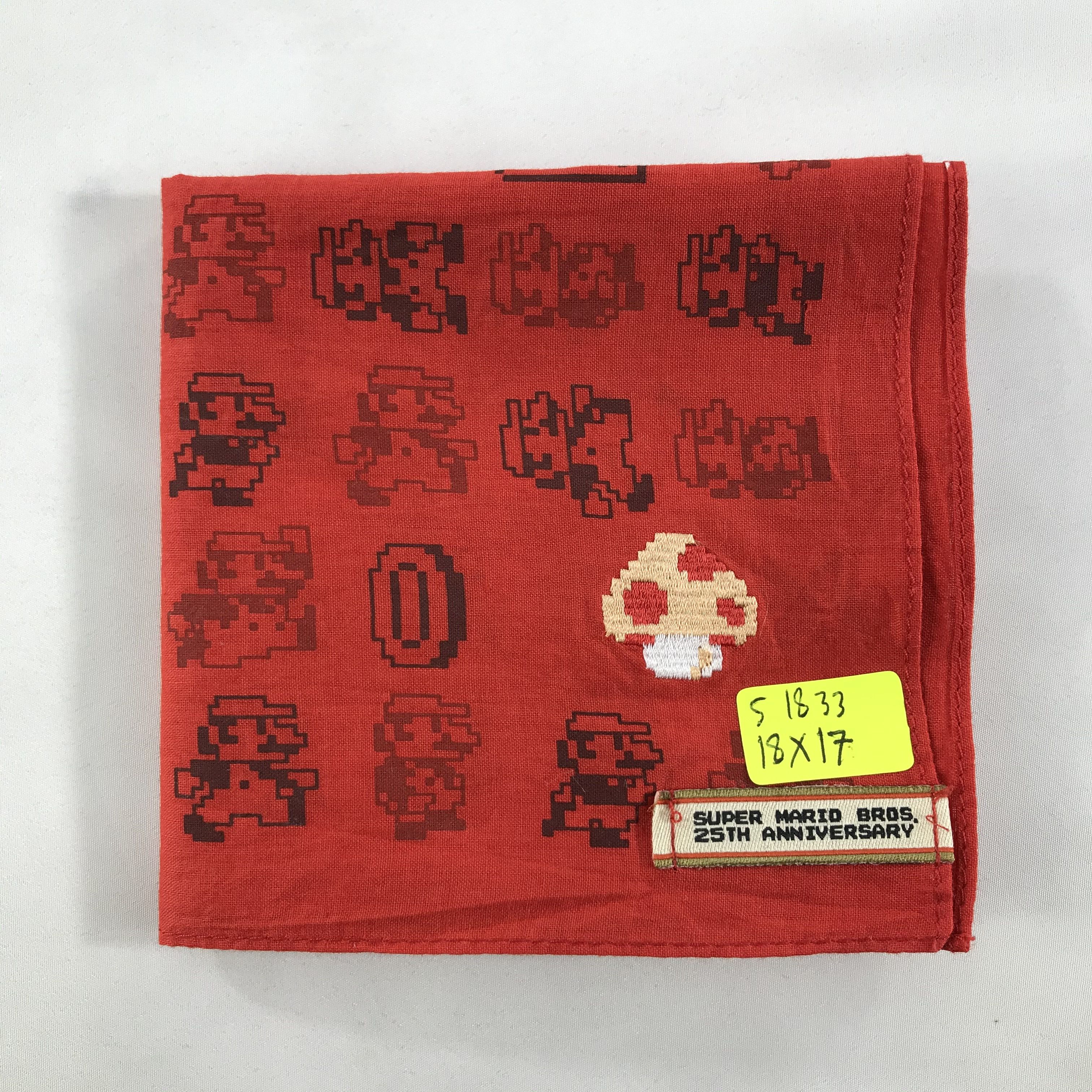 Vintage Supe Mario Bandana / Handkerchief / Neckerchief - S1833 Size ONE SIZE - 6 Thumbnail
