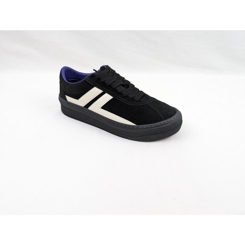 Lanvin o1rshd1 High Sole Low-Top Sneakers in Black/Off White Size US 9 / EU 42 - 1 Thumbnail