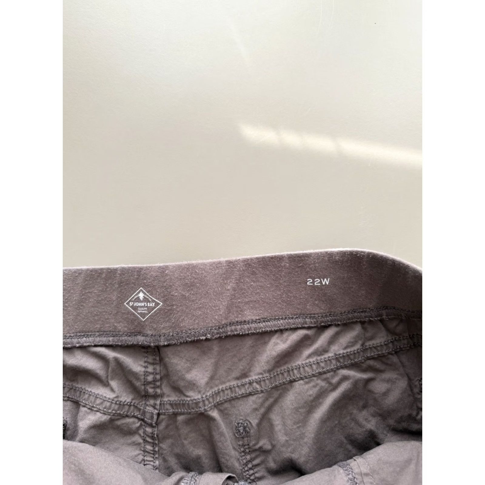 Vintage St. John’S Bay Plus Capris Womens Pants Brown Pull On / Button Size 40" / US 18 - 3 Thumbnail