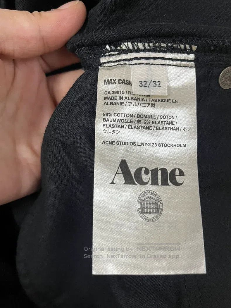 Acne Studios Acne Studios Black Denim Pants Size 31" - 3 Thumbnail