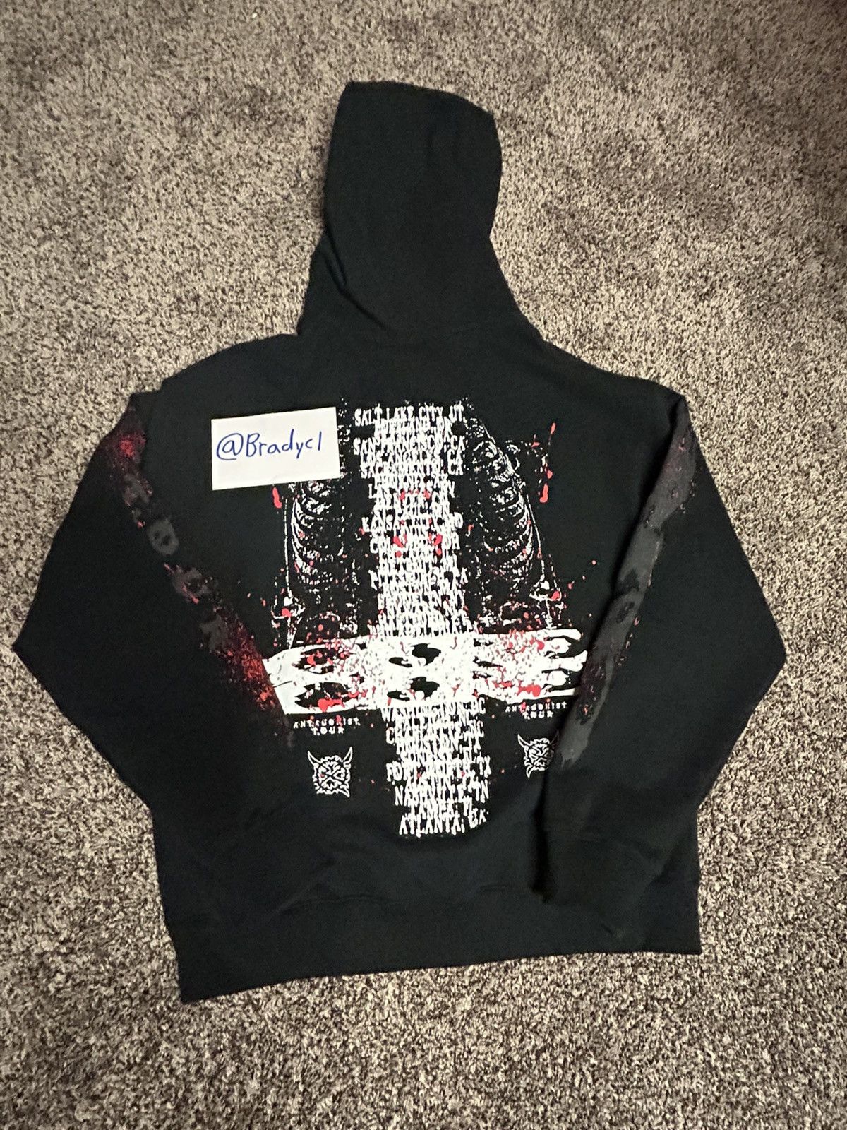 Ken Carson Ken Carson “Upside down Cross” Antagonist 2.0 tour merch Size US M / EU 48-50 / 2 - 2 Thumbnail