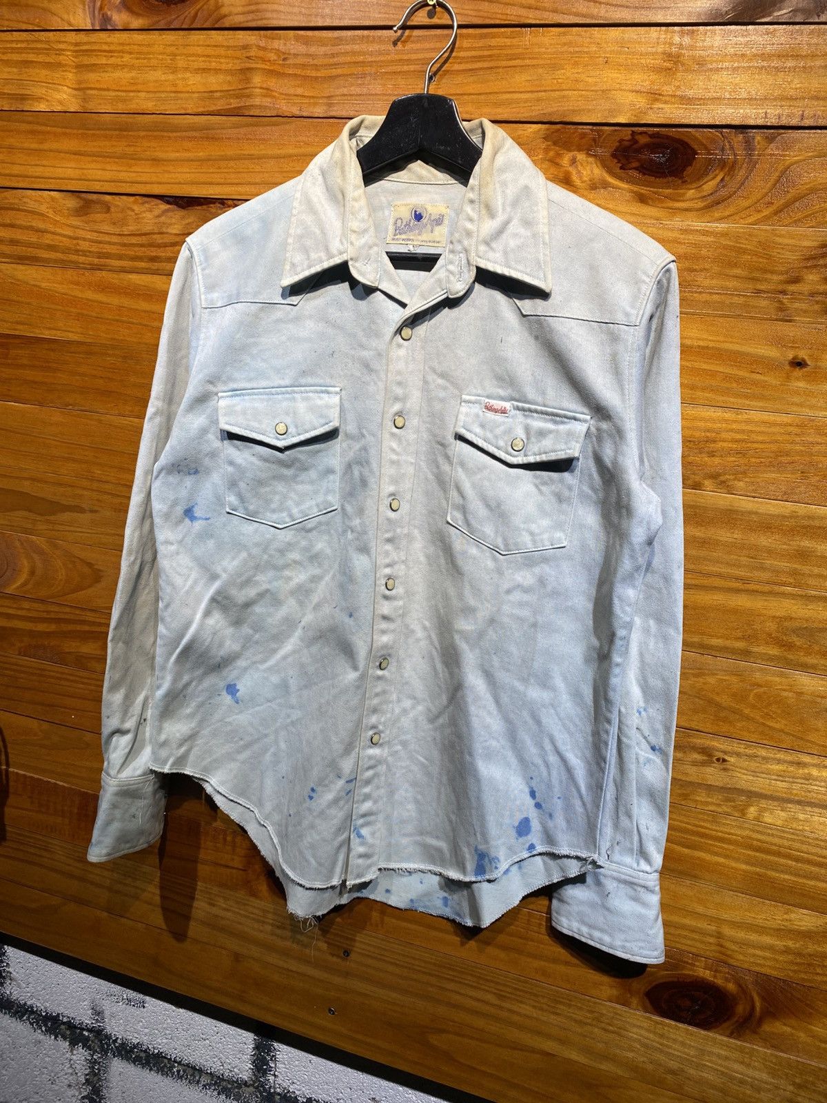 Vintage BAPE Bathing Ape Western Shirt Rare Embroidered Logo