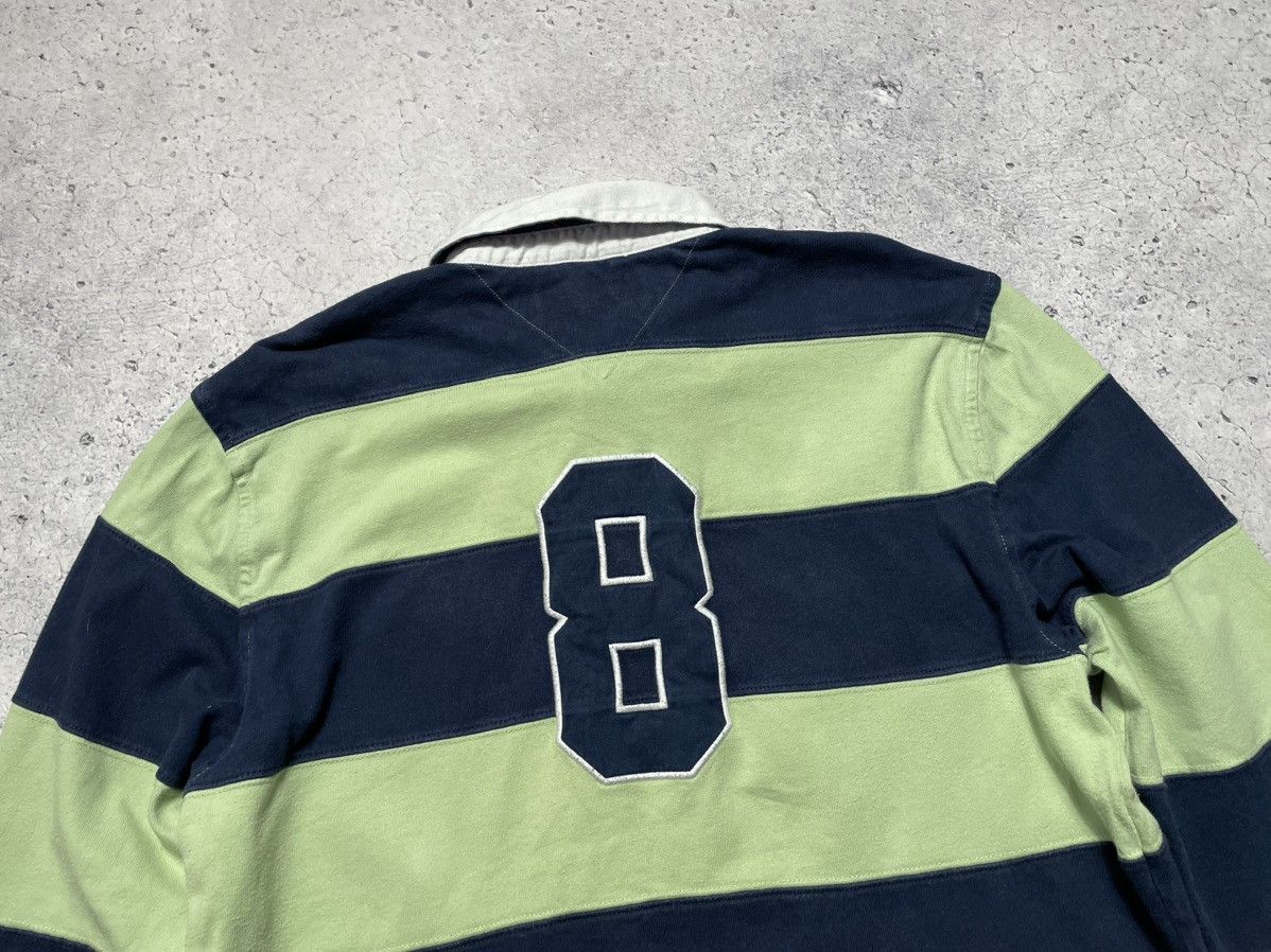 Tommy Hilfiger × Vintage Vintage 90s Tommy Hilfiger Striped Longsleeve Rugby Y2K #8 Size US L / EU 52-54 / 3 - 11 Thumbnail