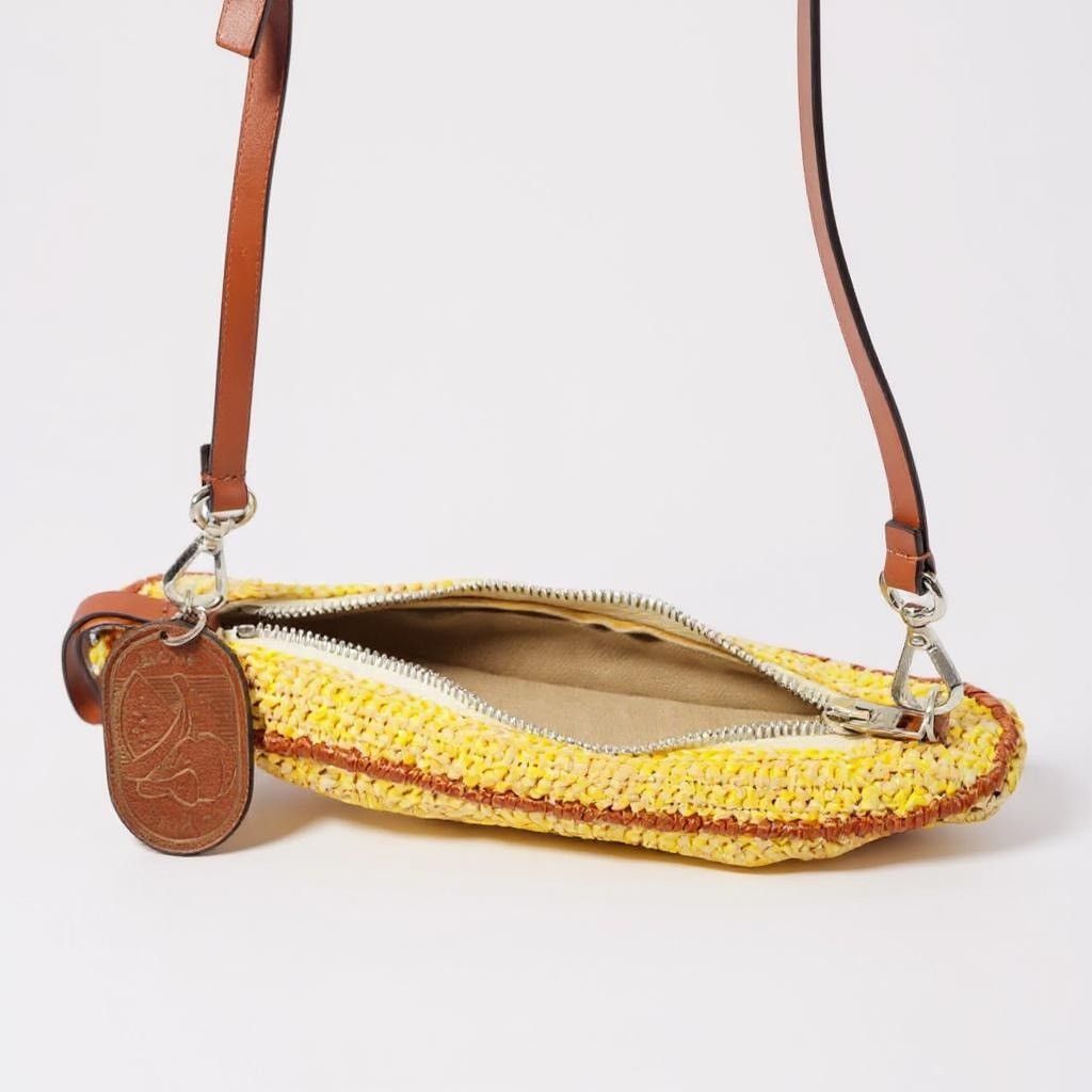 Acne Studios Yellow Anoki Banana Bag