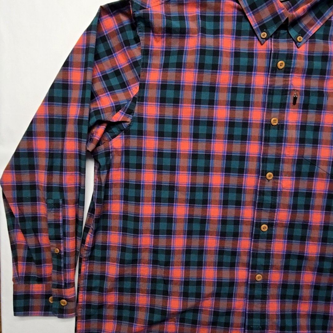 Duluth Trading Company Duluth Untucked Trading Plaid Shirt Relaxed Fit Red XL Size US XL / EU 56 / 4 - 4 Thumbnail