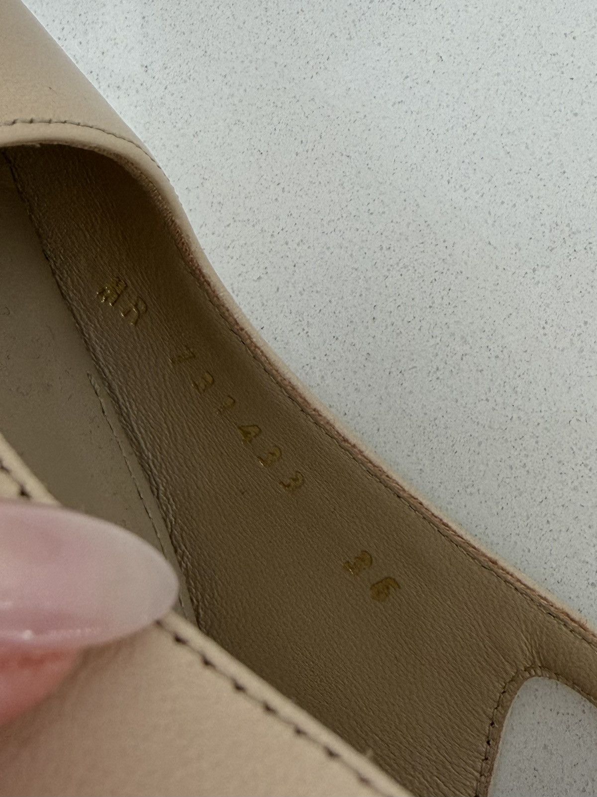 Saint Laurent Paris Saint Laurent Blade slingback pumps in Nude Size US 6 / IT 36 - 11 Thumbnail