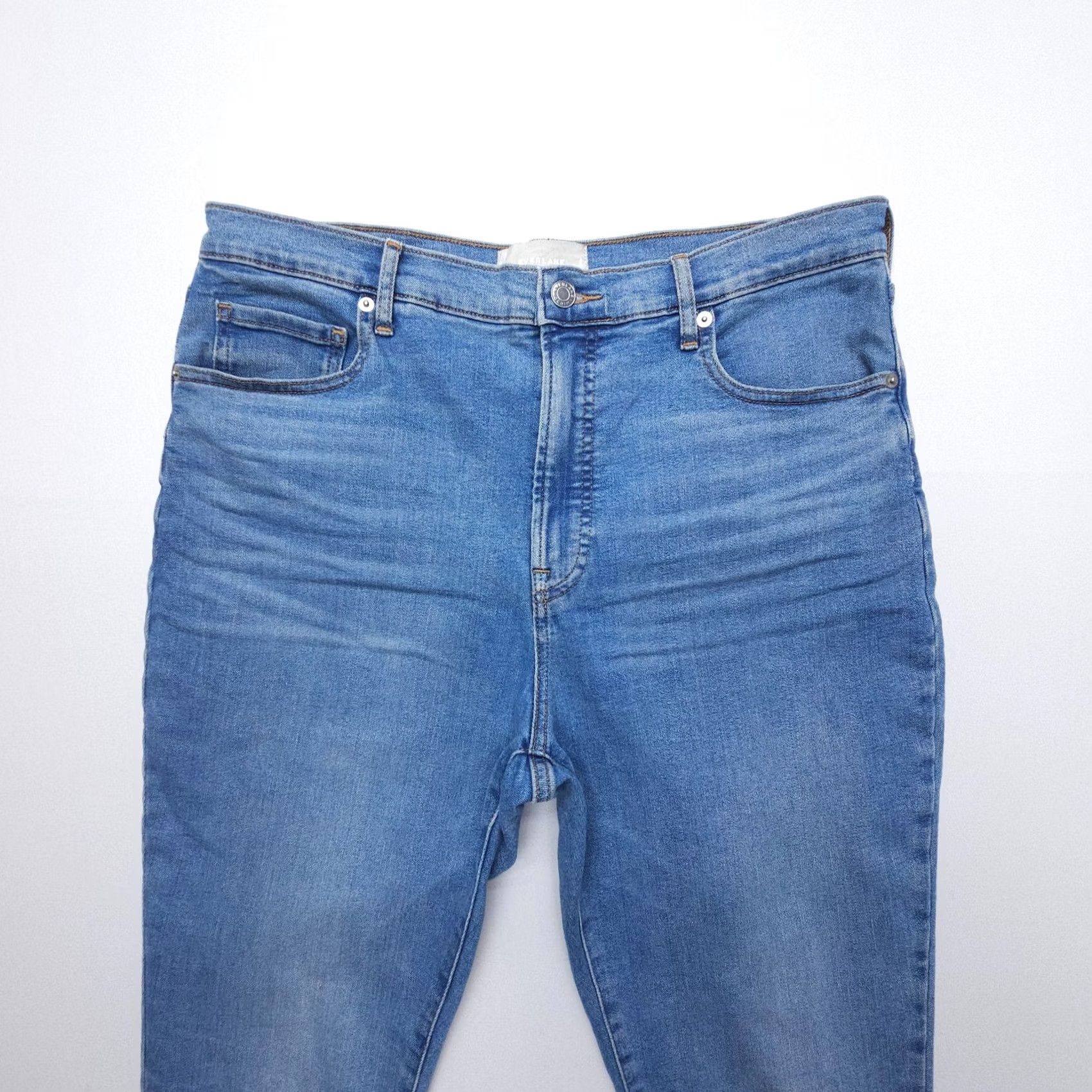 Everlane Everlane Jeans High Rise Skinny Ankle 33 Blue Denim Inseam 26" Stretch 5-Pocket Womens Slim Regular Blue Jeans Size 24" / US 00 / IT 34 - 4 Thumbnail