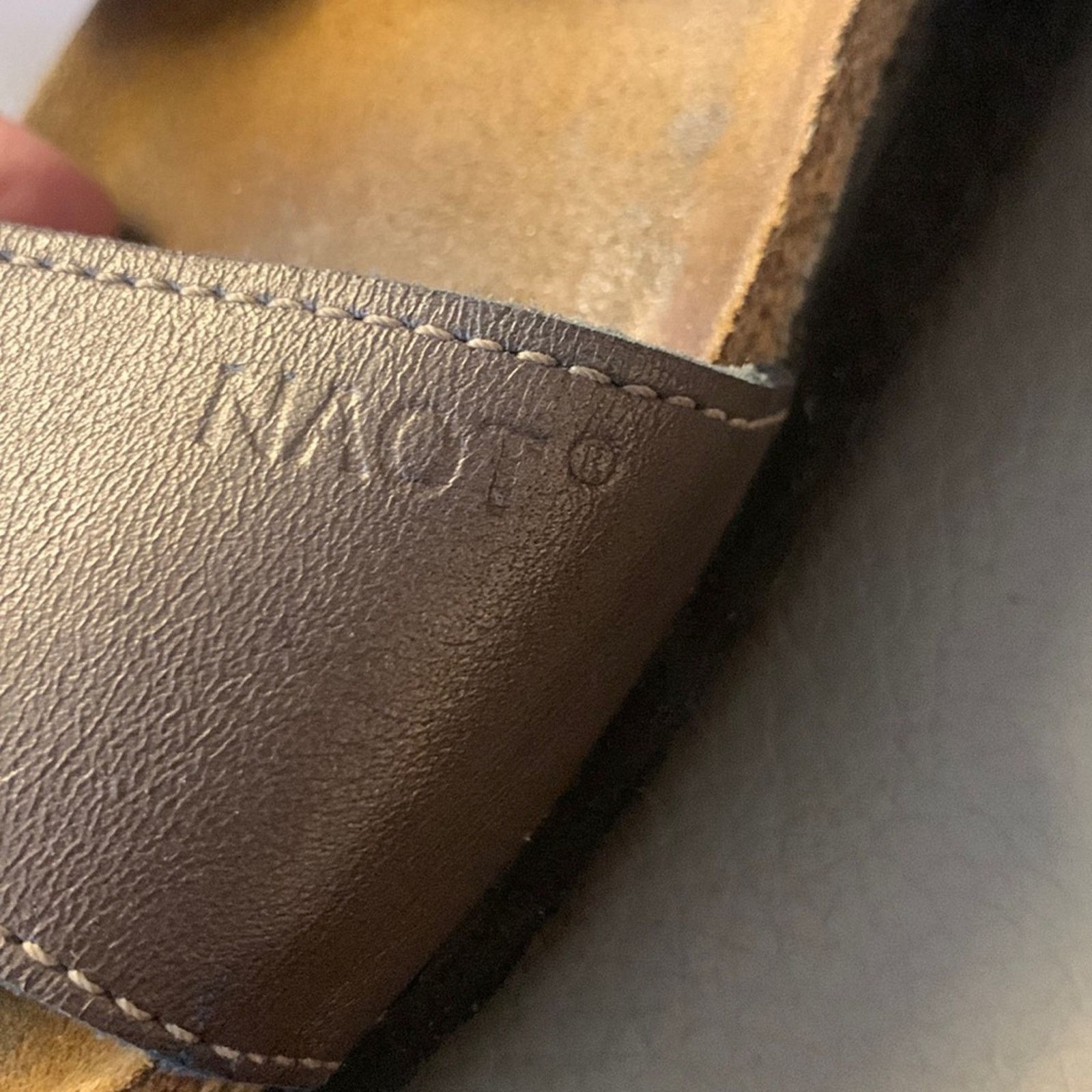Vintage Naot Ashley metallic bronze leather sandals "gems" on strap Size US 9 / IT 39 - 5 Thumbnail
