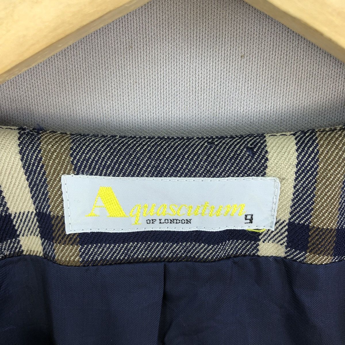 Aquascutum Vintage Aquascutum No Collar Jacket Size S / US 4 / IT 40 - 18 Thumbnail