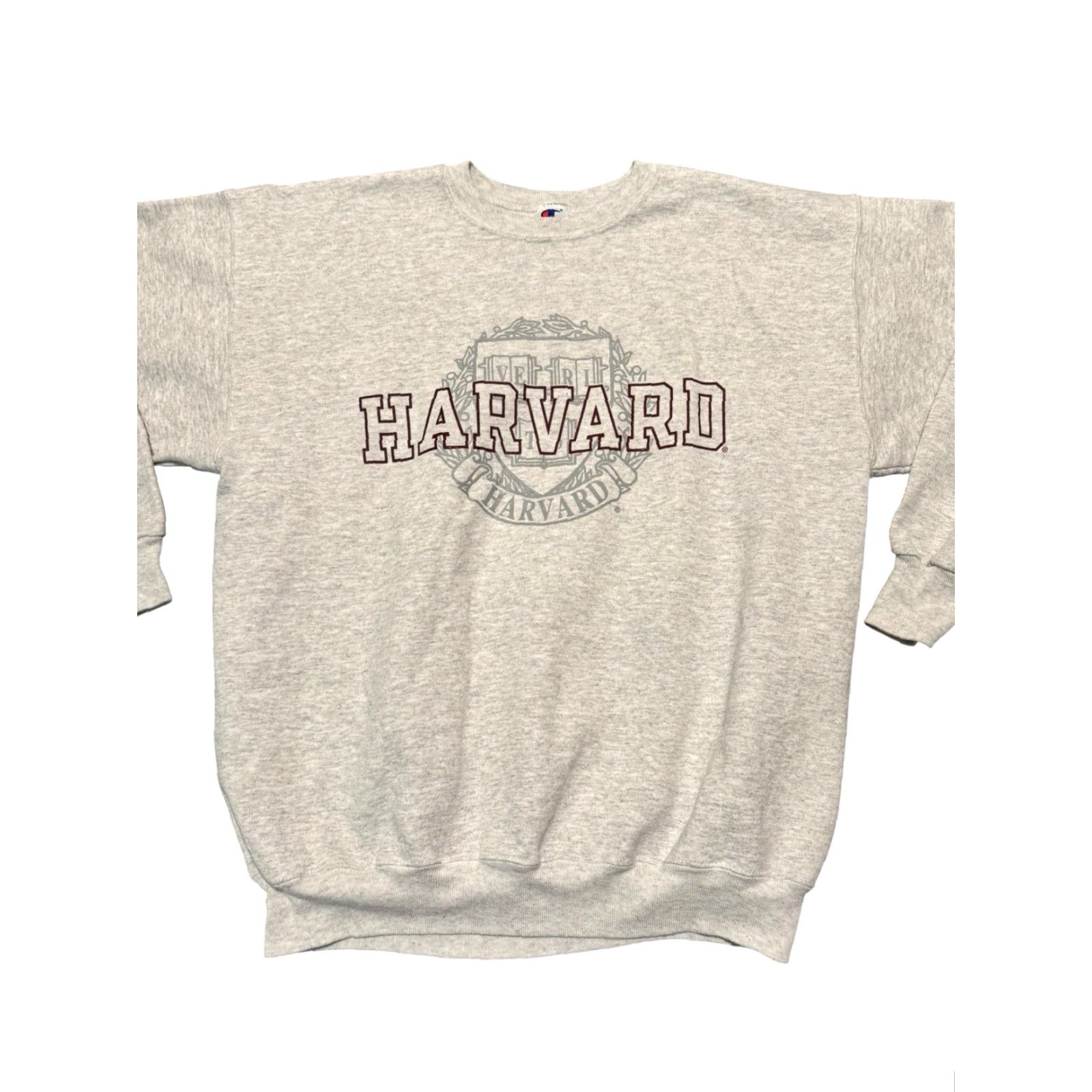 Champion VINTAGE Champion Harvard University Gray Pullover Sweatshirt Hoodie Size L Adults Unisex Regular Fit heavy-weight College Ivy League Graphic Print No Size US L / EU 52-54 / 3 - 2 Thumbnail